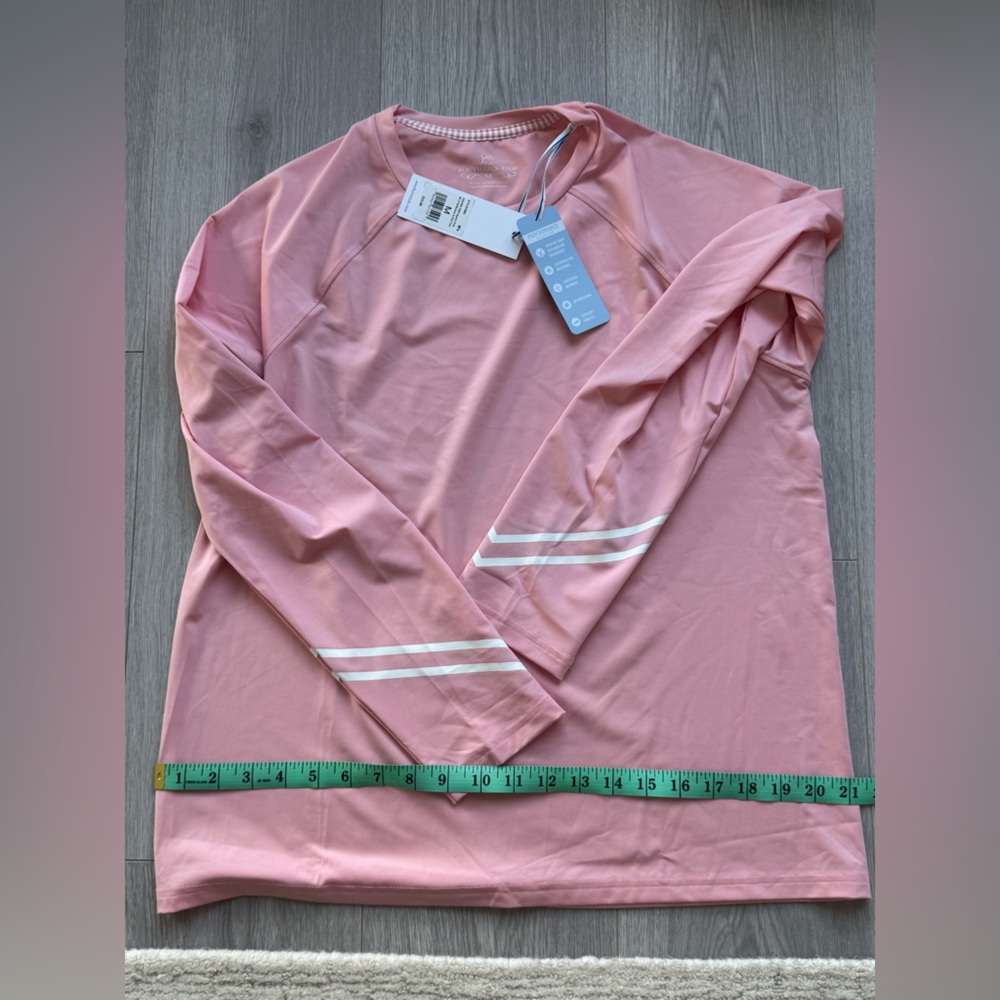 Southern Tide Pink Long Sleeve performance shirt - Picture 4 of 7